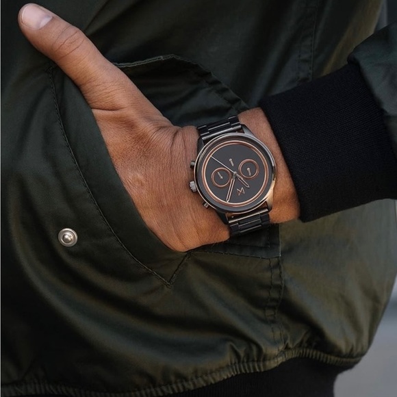 MVMT PowerLane Gunmetal Watch With43mm Gunmetal Grey...